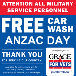 Free car wash for war veterans and service personnel - Luxe Car Wash