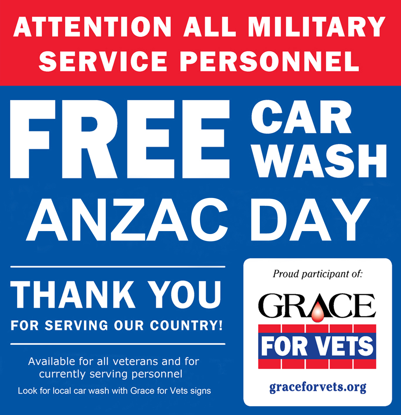 Free car wash for war veterans and service personnel - Luxe Car Wash