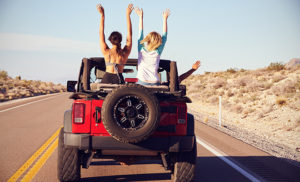 Outback Road Trip in Car